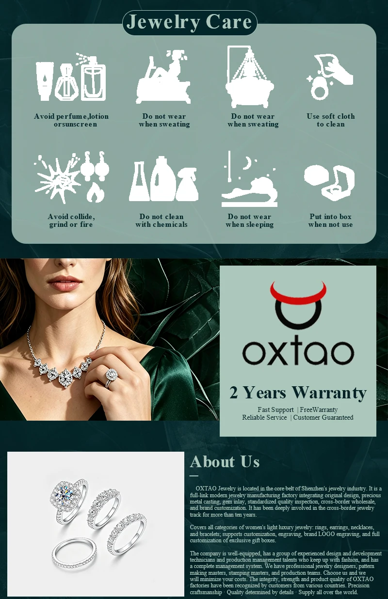 U-Smile Moissanite Necklace D VVS1 for Women D Color Sparkling Lab Diamon Luxury Necklaces 925 Sterling Silver with Certified