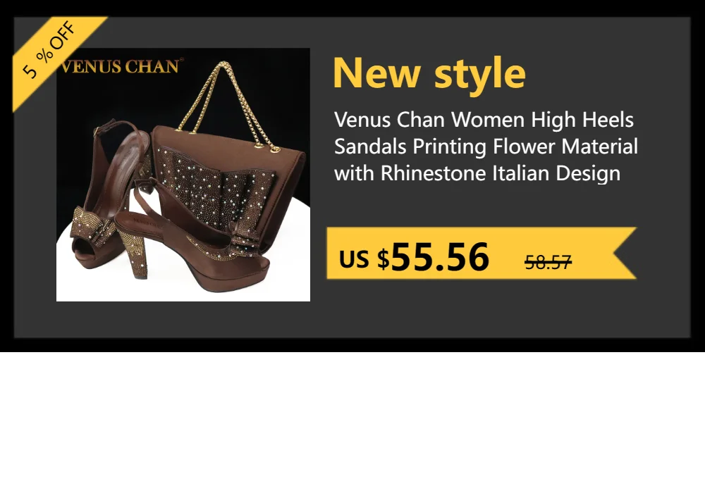 Venus Chan Pointed Toe Heels for Women 2023 Elegant Party Wine Color Full Diamond Pumps Italian Shoes and Bags Matching Set