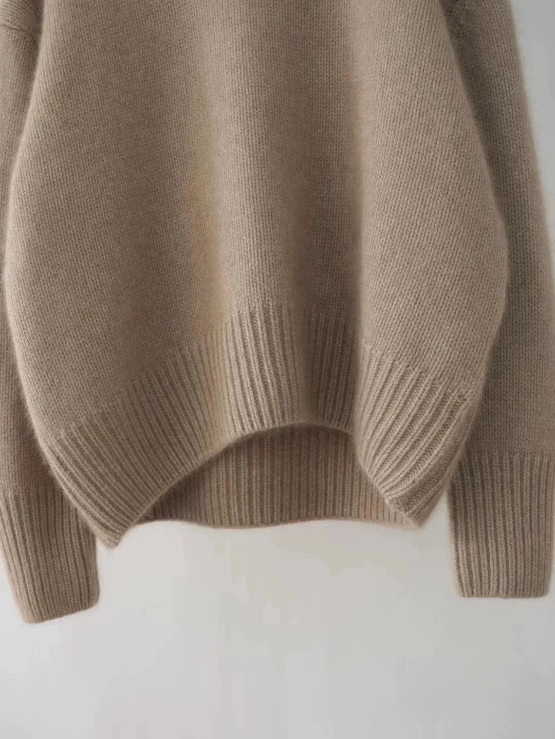 MVLYFLRT Autumn and Winter New 100% merino Wool Sweater Women's Knitted High Neck Pullover Casual Loose Large Size tops