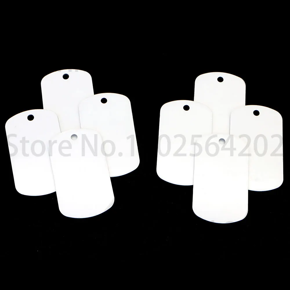 Wholesale 100Pcs Sublimation Keychian Custom Personalized Identity Tag Dog ID Tags DIY For Men Pendant Collar Accessories