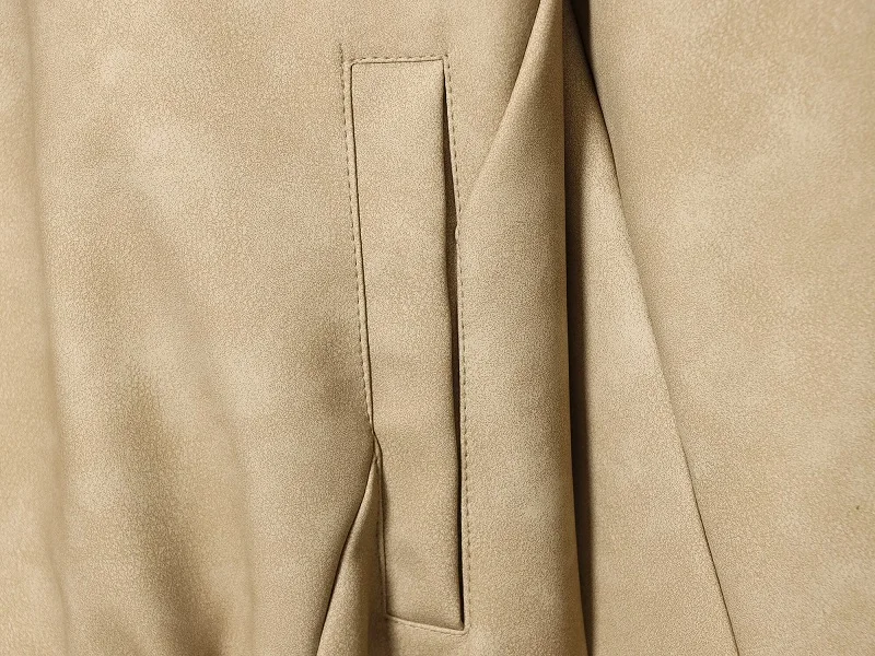 MUJER Suede Bomber Jacket Woman Oversized Demi-season Jackets for Women Outerwears Winter Overcoat Female Zip Women's Jackets