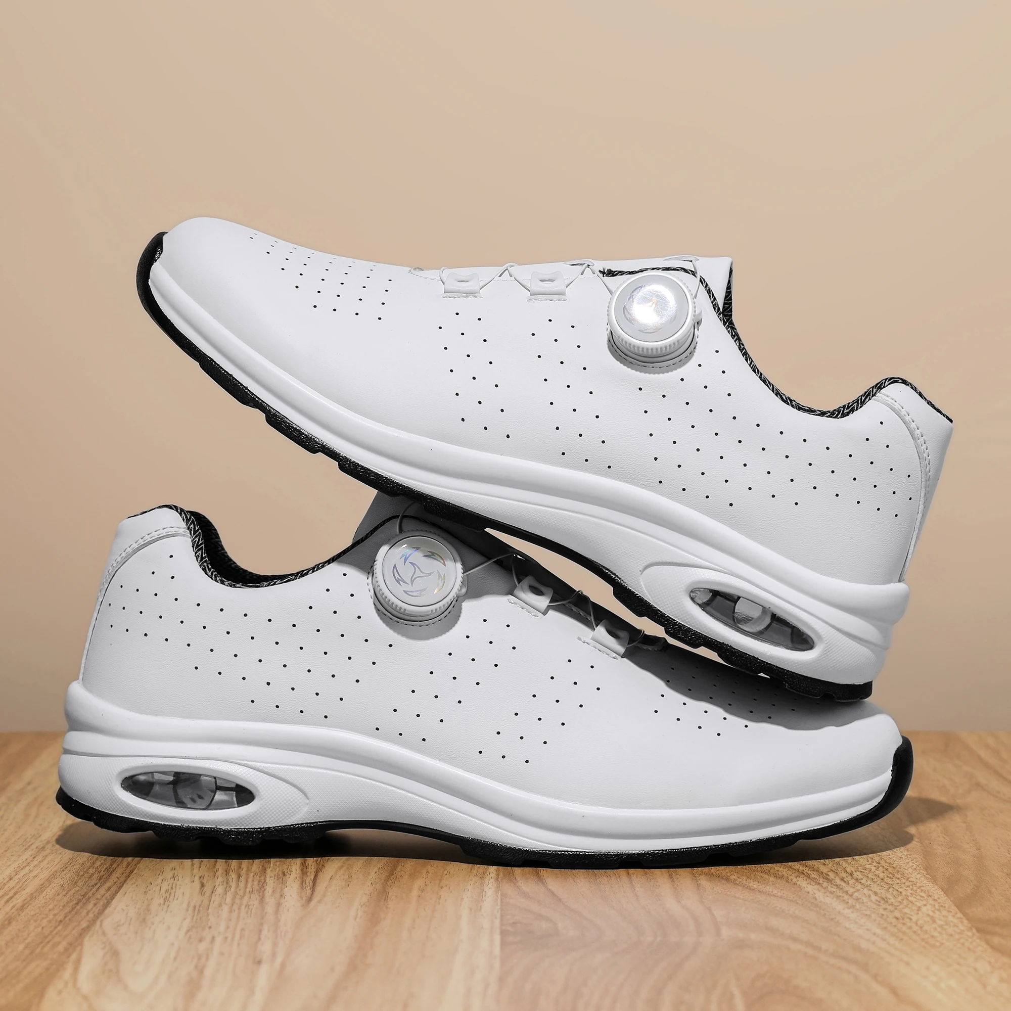 Simple Nen's Casual shoes, With Comfortable and Breathable design, Air-cushioned sole, Suitable for Outdoor Cycling and Golfing.