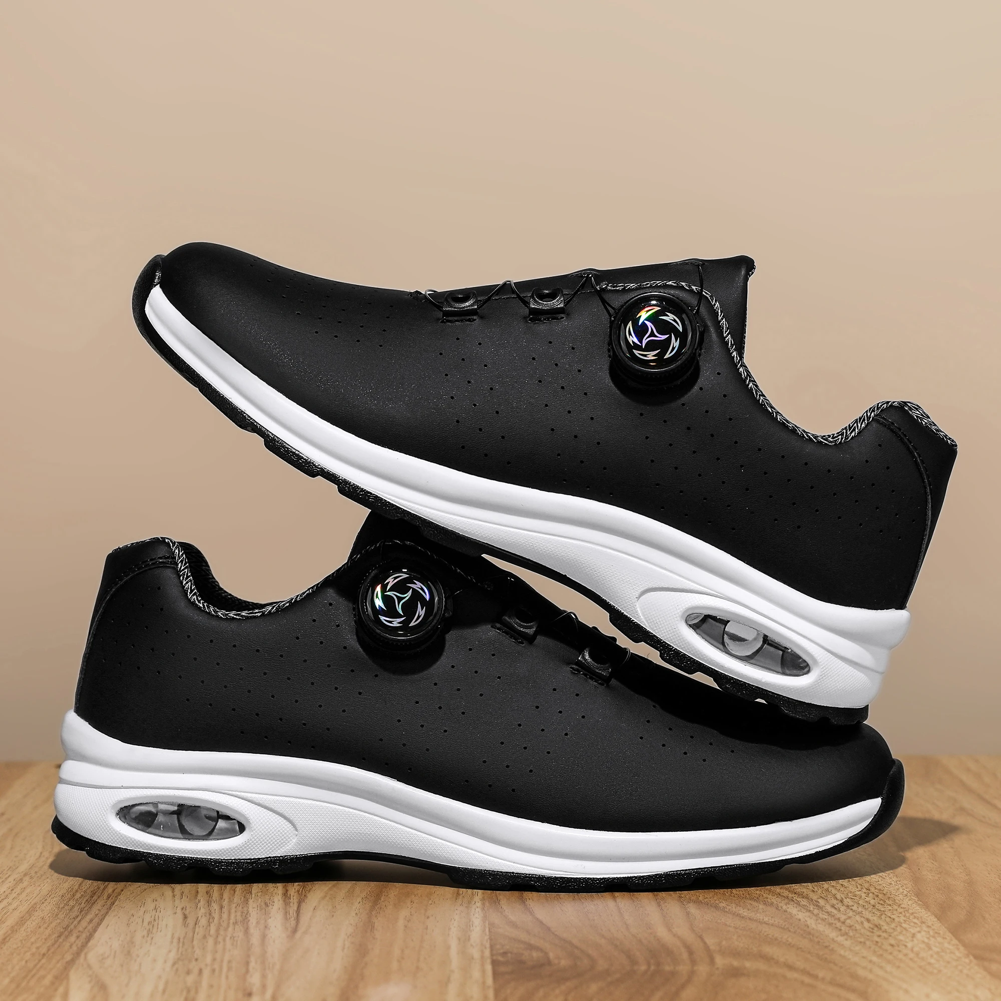 Simple Nen's Casual shoes, With Comfortable and Breathable design, Air-cushioned sole, Suitable for Outdoor Cycling and Golfing.