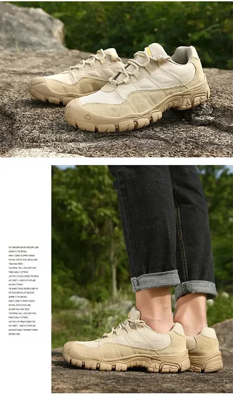 NMen's Outdoor Hiking Shoes Anti Slip Thick Soled Hiking Shoes Comfortable and Durable Walking Boots, Gray Exercise Shoes Tennis