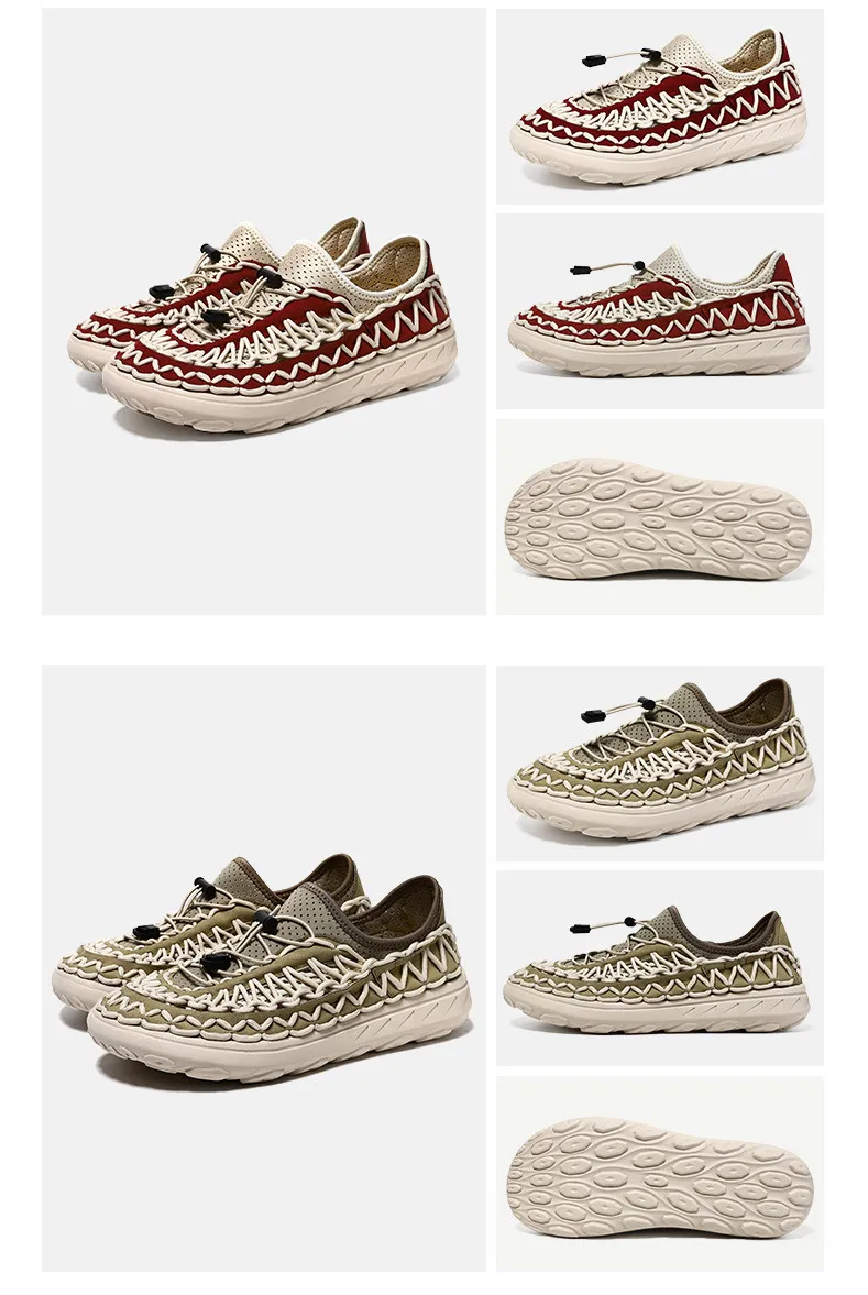 Summer Hand-woven Men's Sandals Fashion Men Casual Shoes Brand Designer Men Sneakers High Quality Beach Sandals Men Shoes