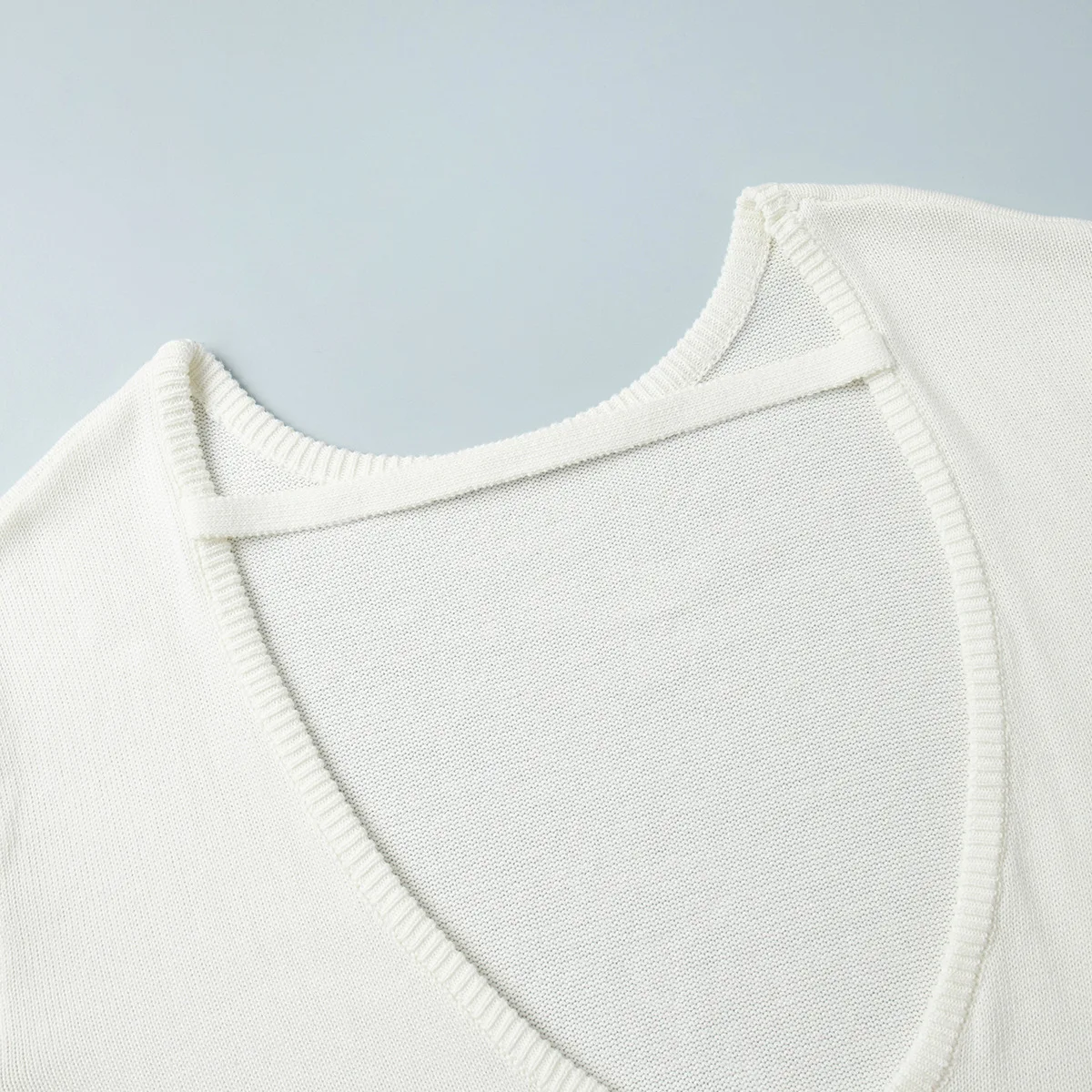 Original Backless O-neck Cotton Knit Sweater Autumn and Winter Women Simple Loose Soft Warm Elastic Daily Office Casual Sweater