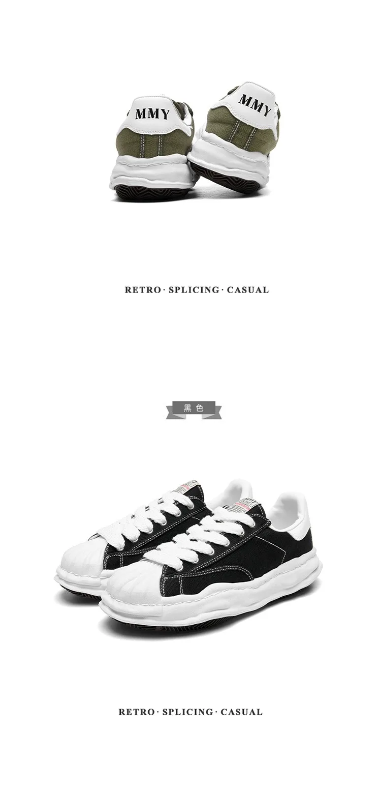 brand canvas shoes man designer shoes platform men's sneakers and casual shoes woman barefoot shoes on black white green yellow