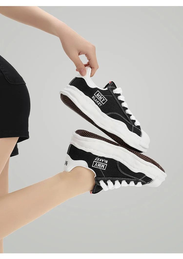 brand canvas shoes man designer shoes platform men's sneakers and casual shoes woman barefoot shoes on black white green yellow