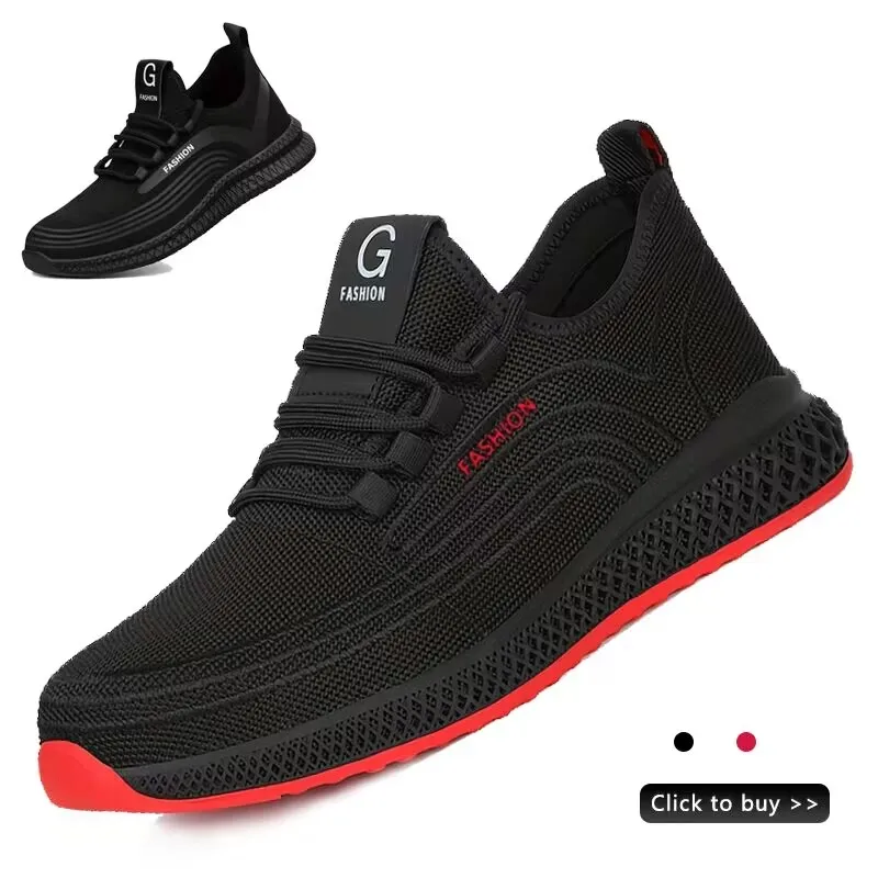 Anti-Smash Puncture-Proof Indestructible Mining Boots Steel Toe Safety Shoes Men Rubber Sole Safety Work Boots For Men Shoes