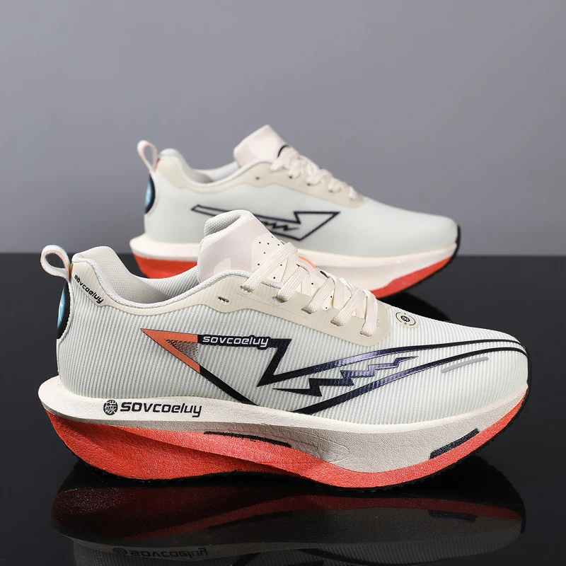 2026 Running Shoes Carbon Board Marathon Men Sports Breathable Lightweight Women's Comfy Athletic Antiskid Sneakers Casual New