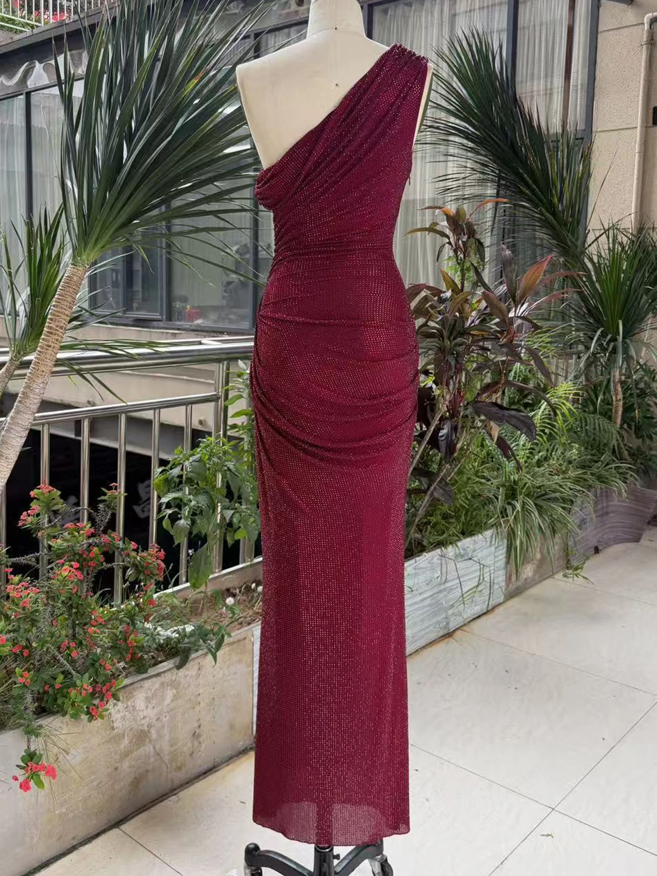 Sexy Luxury Rhinestone Party Long Dresses Women Backless Maxi Summer Dress Woman Elegant Birthday Prom Evening Dresses Vestidos