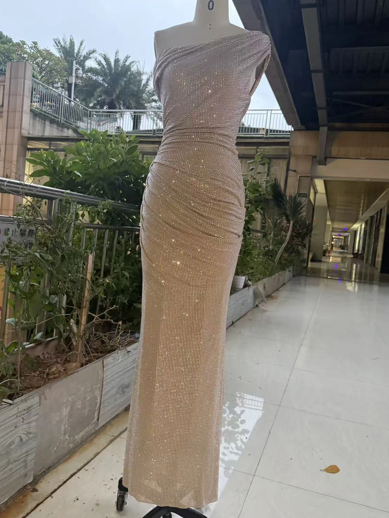 Sexy Luxury Rhinestone Party Long Dresses Women Backless Maxi Summer Dress Woman Elegant Birthday Prom Evening Dresses Vestidos