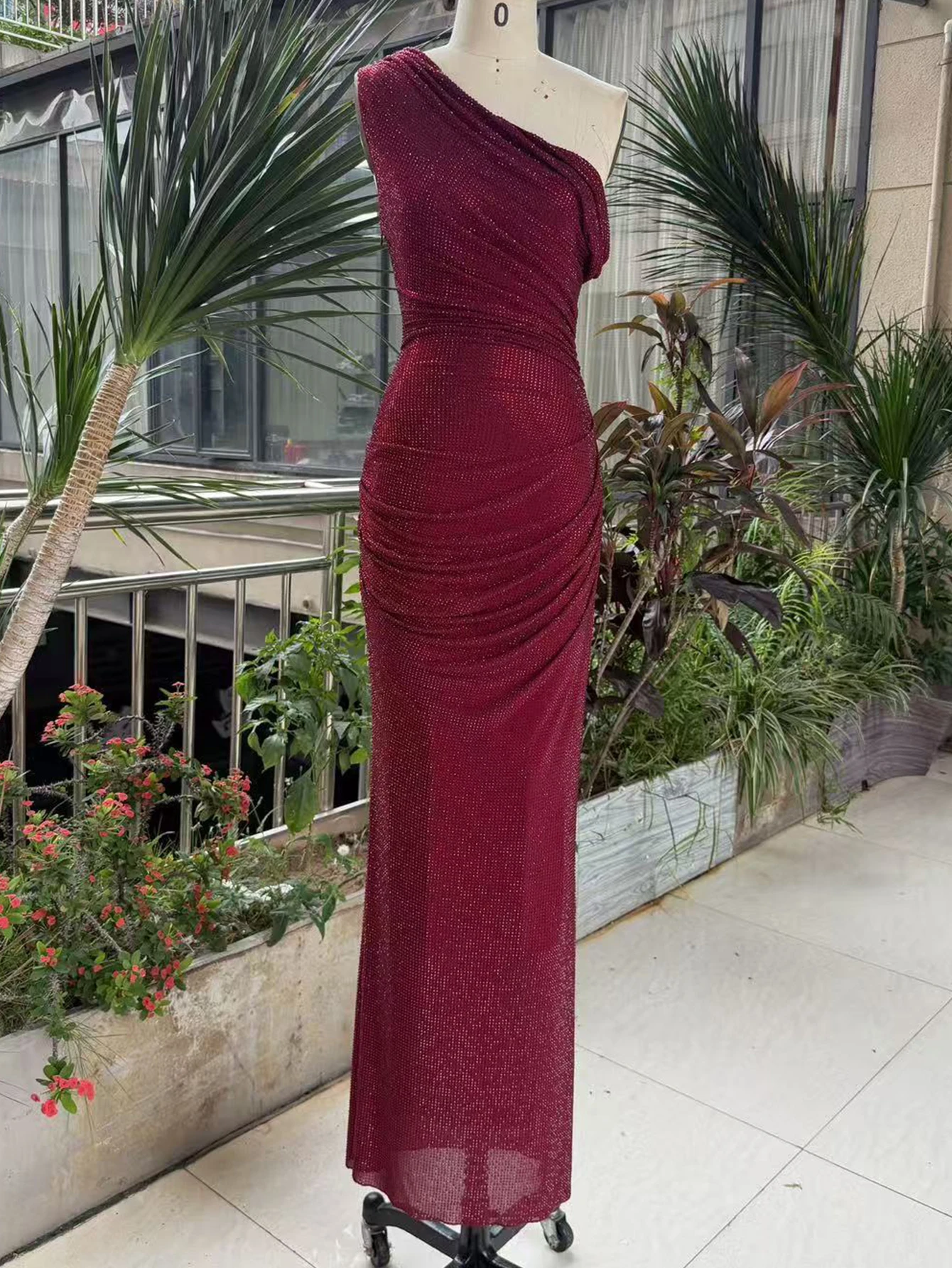 Sexy Luxury Rhinestone Party Long Dresses Women Backless Maxi Summer Dress Woman Elegant Birthday Prom Evening Dresses Vestidos