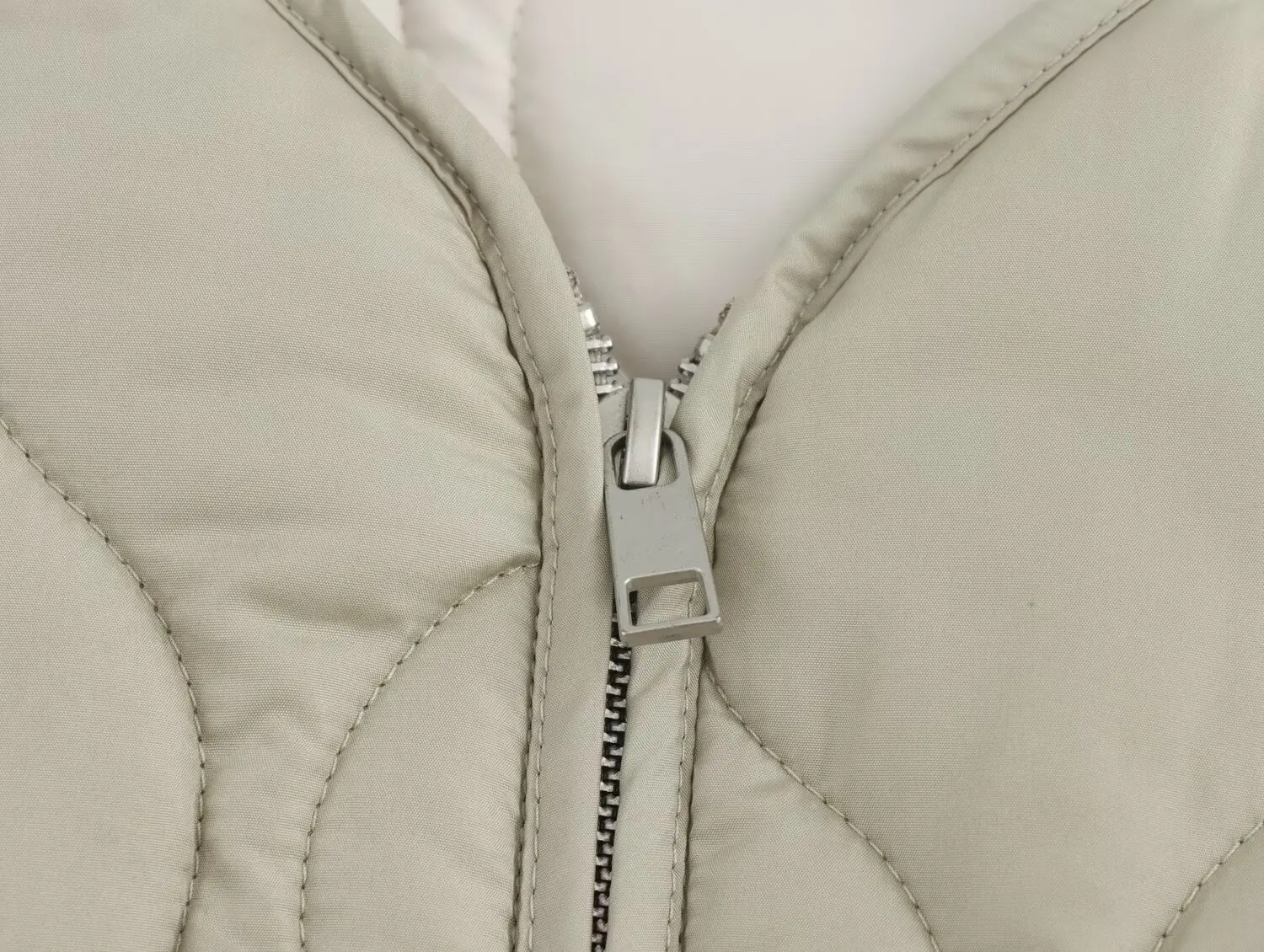 New women's Clothing European And American Style Fashion Simple And Versatile Long Sleeved Zipper Loose Cotton Jacket Jacket
