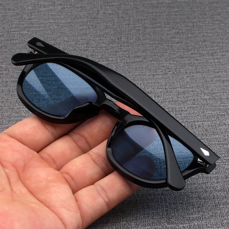 Sun Glasses Man Johnny Depp Lemtosh Polarized Sunglasses Woman Luxury Brand Vintage Acetate Frame Green Drivering Goggles