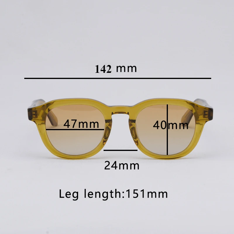 Lemtosh DAHVEN Vintage Sunglasses Women Eyewear Acetate Vintage Oval Sunglasses Polarized Men's Sunglasses Dropshipping