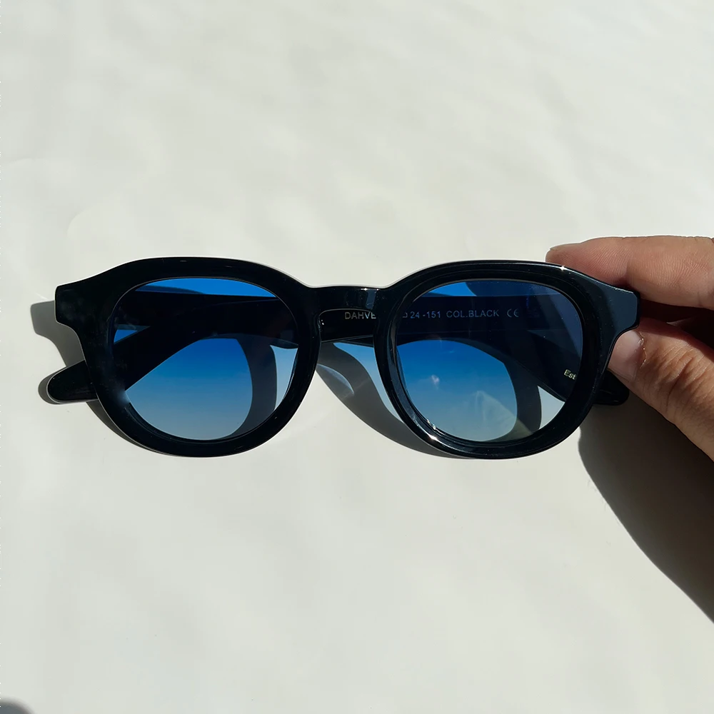 Lemtosh DAHVEN Vintage Sunglasses Women Eyewear Acetate Vintage Oval Sunglasses Polarized Men's Sunglasses Dropshipping