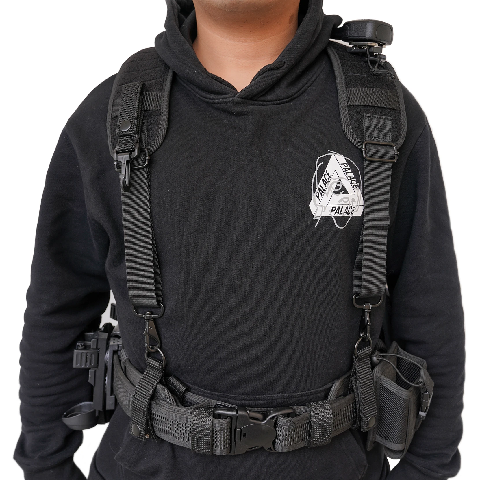 Metal Hook Tactical Suspenders for Duty Military Belt Harness Police Suspenders Law Enforcement Belt