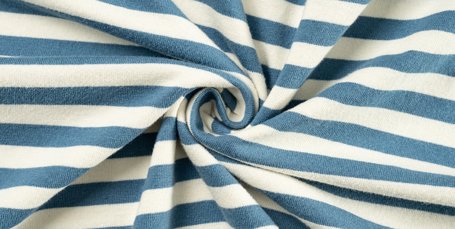 Men Loose Fit One Shoulder Sea Soul Long Sleeve T Shirt Blue White Breton Striped 100% Cotton Versatile Casual Tops