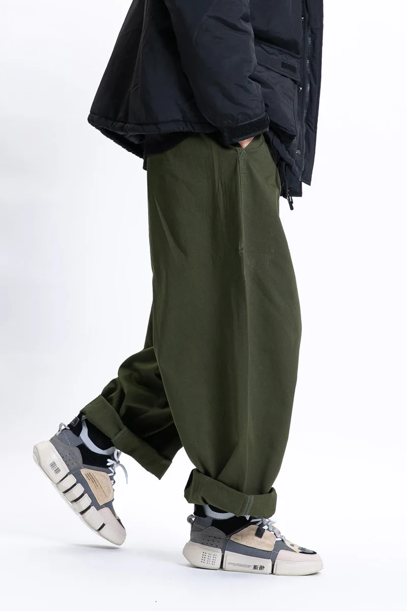 2025 Spring New Cityboy Casual Pants Japanese Loose Fashion Versatile Wide Leg Pants Solid Color Work Pants Men and Women