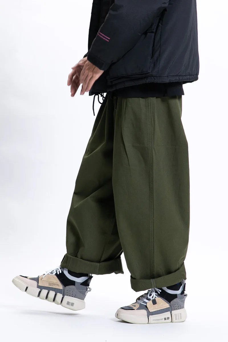 2025 Spring New Cityboy Casual Pants Japanese Loose Fashion Versatile Wide Leg Pants Solid Color Work Pants Men and Women