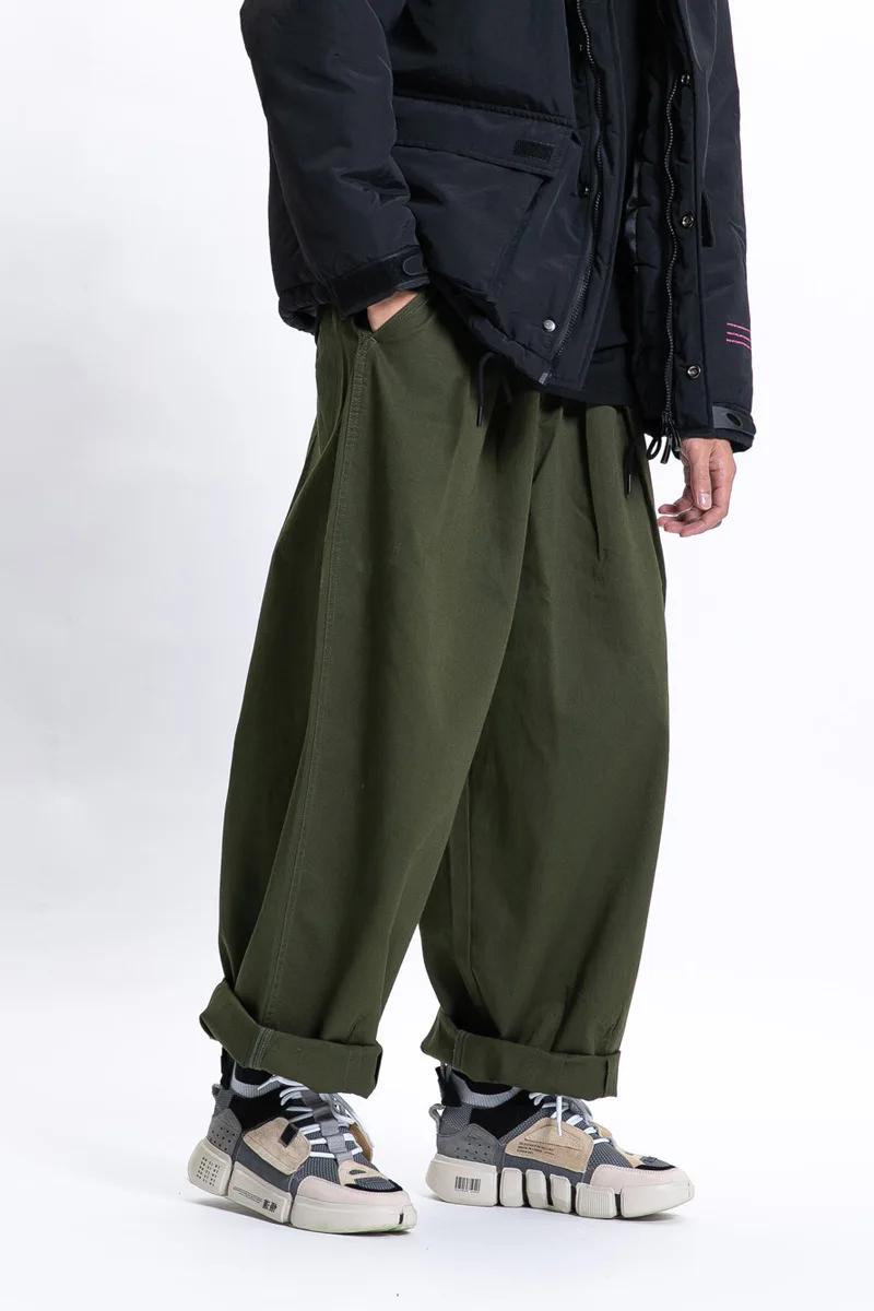 2025 Spring New Cityboy Casual Pants Japanese Loose Fashion Versatile Wide Leg Pants Solid Color Work Pants Men and Women
