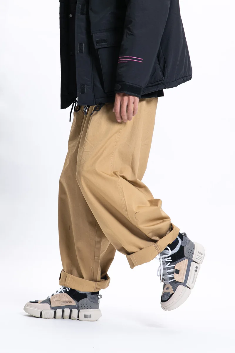 2025 Spring New Cityboy Casual Pants Japanese Loose Fashion Versatile Wide Leg Pants Solid Color Work Pants Men and Women