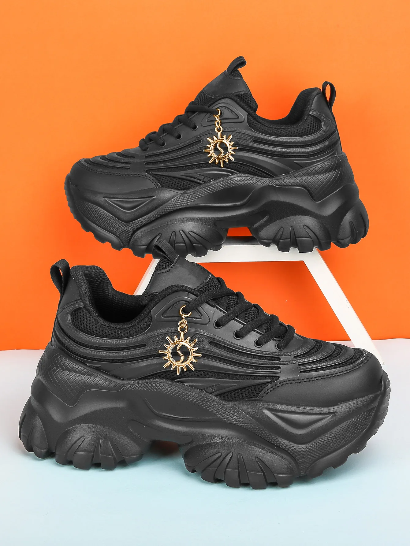 Women's Four Seasons Outdoor Sports Shoes Pure White Summer Chunky Sneakers Soft Sole Cushioned Running Shoes for Women
