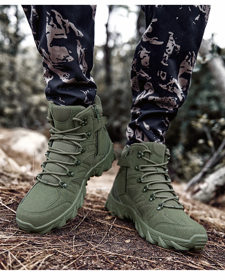 Men Tactical Boots Male Army Shoes Waterproof Military Outdoor Women Unisex High Quality Training Ultrallight Camping Safety