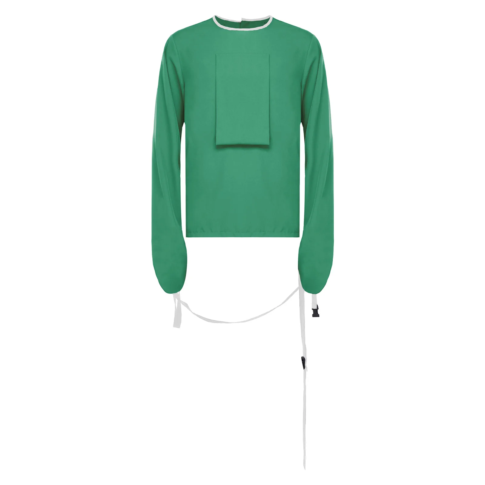 Adult Upper Limb Protective Tops Manic Patients Nursing Safety Restraint Clothes Long Sleeve Back Buckles Securing Strap T-shirt