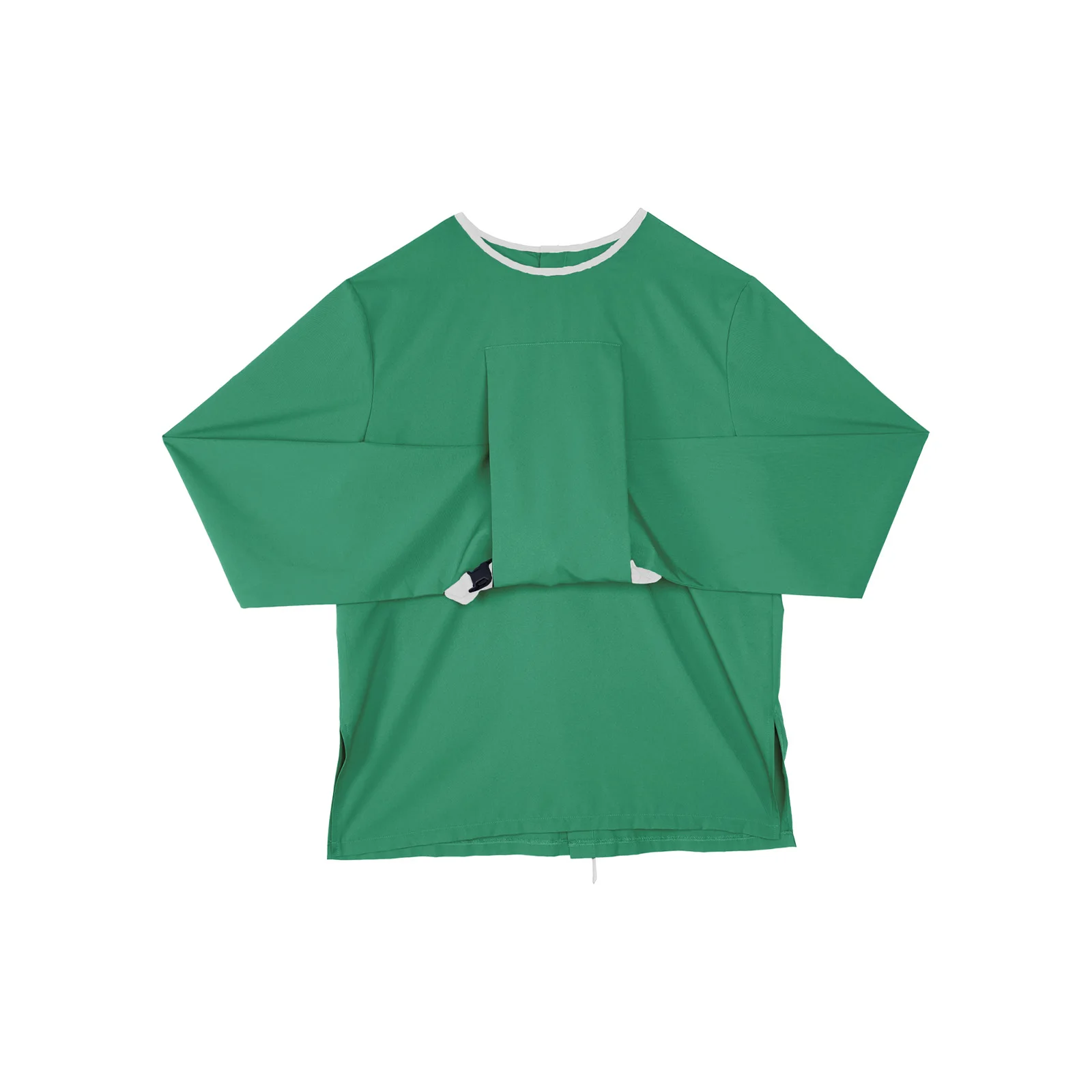 Adult Upper Limb Protective Tops Manic Patients Nursing Safety Restraint Clothes Long Sleeve Back Buckles Securing Strap T-shirt