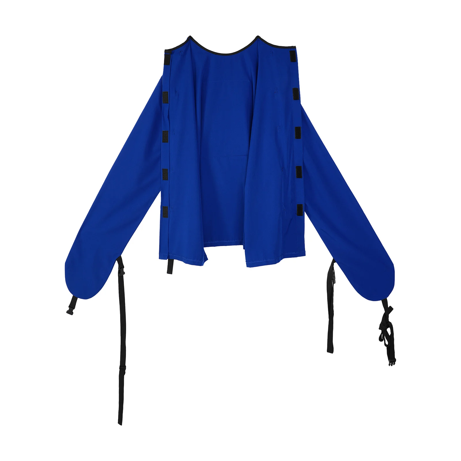Adult Upper Limb Protective Tops Manic Patients Nursing Safety Restraint Clothes Long Sleeve Back Buckles Securing Strap T-shirt