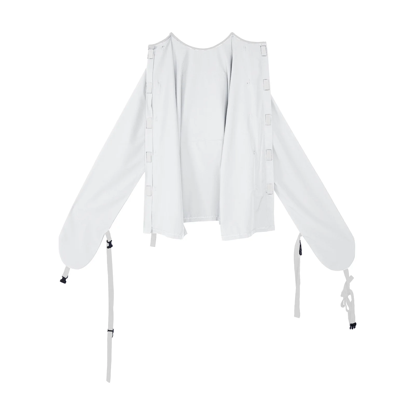 Adult Upper Limb Protective Tops Manic Patients Nursing Safety Restraint Clothes Long Sleeve Back Buckles Securing Strap T-shirt