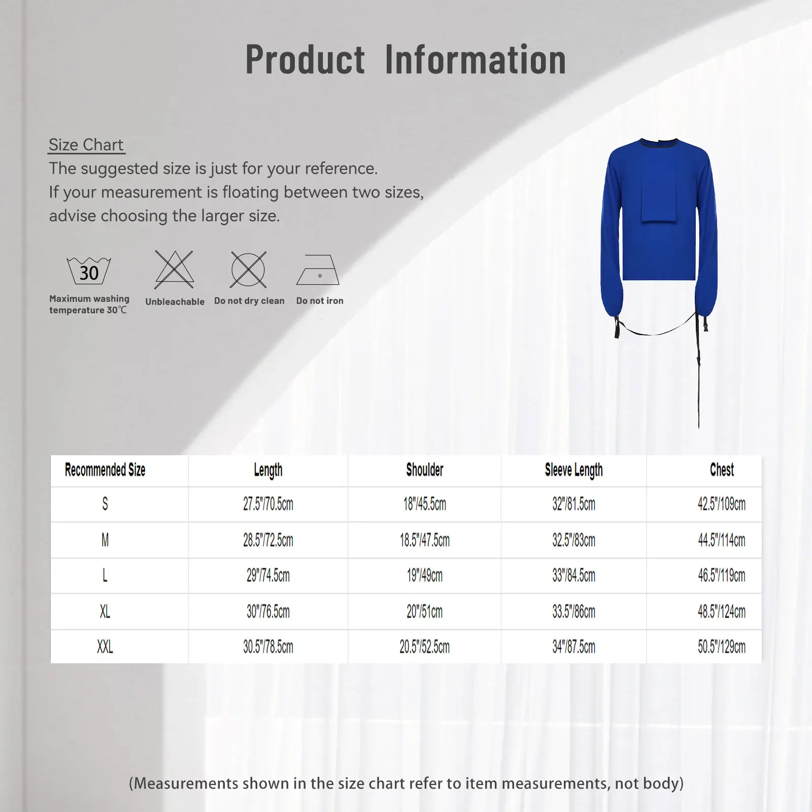 Adult Upper Limb Protective Tops Manic Patients Nursing Safety Restraint Clothes Long Sleeve Back Buckles Securing Strap T-shirt