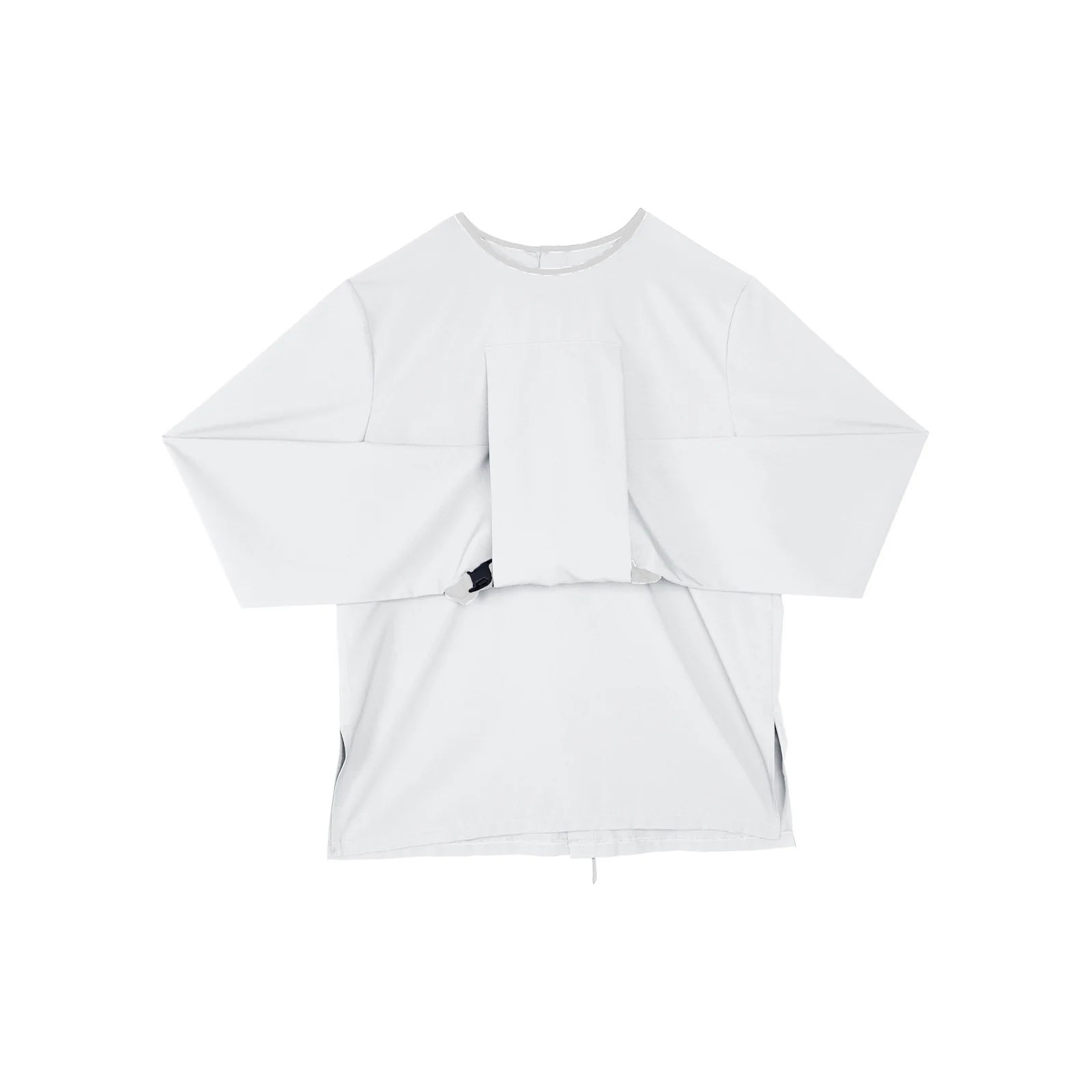 Adult Upper Limb Protective Tops Manic Patients Nursing Safety Restraint Clothes Long Sleeve Back Buckles Securing Strap T-shirt