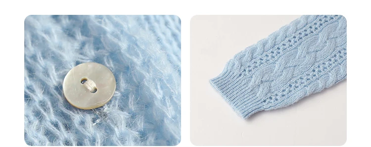 CHIC VEN Female Cardigan Loose Casual Mohair Hollow Knitted Sweaters Female Short Jumpers Spring Summer 2025 Tops