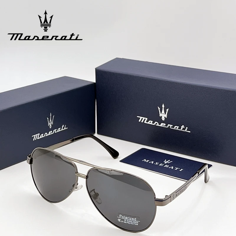 MASERATI Car High End UV400 Polarized Glasses For GT Quattroporte Levante Ghibli Mc20 Mcpura GranCabrio Grecale Drive Sunglasses
