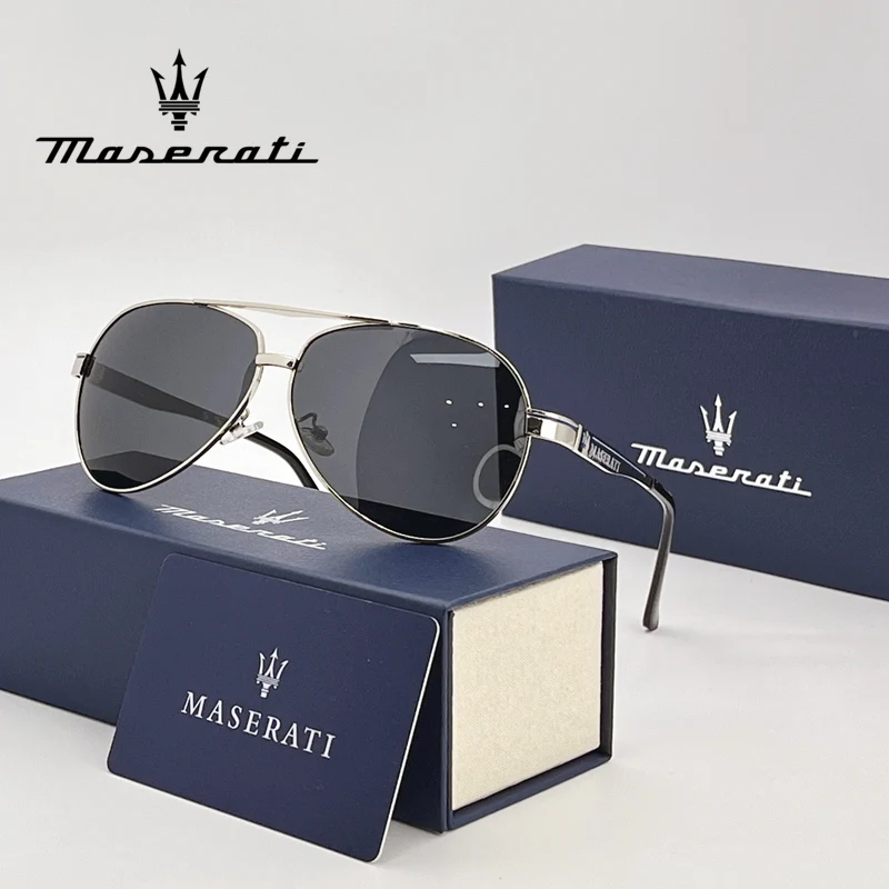 MASERATI Car High End UV400 Polarized Glasses For GT Quattroporte Levante Ghibli Mc20 Mcpura GranCabrio Grecale Drive Sunglasses