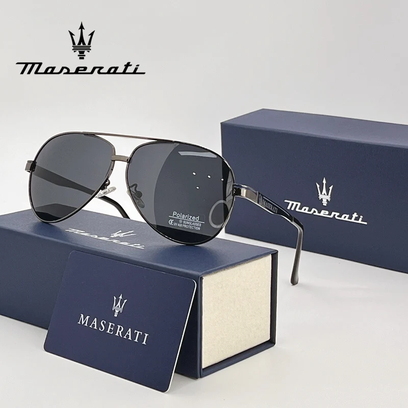 MASERATI Car High End UV400 Polarized Glasses For GT Quattroporte Levante Ghibli Mc20 Mcpura GranCabrio Grecale Drive Sunglasses