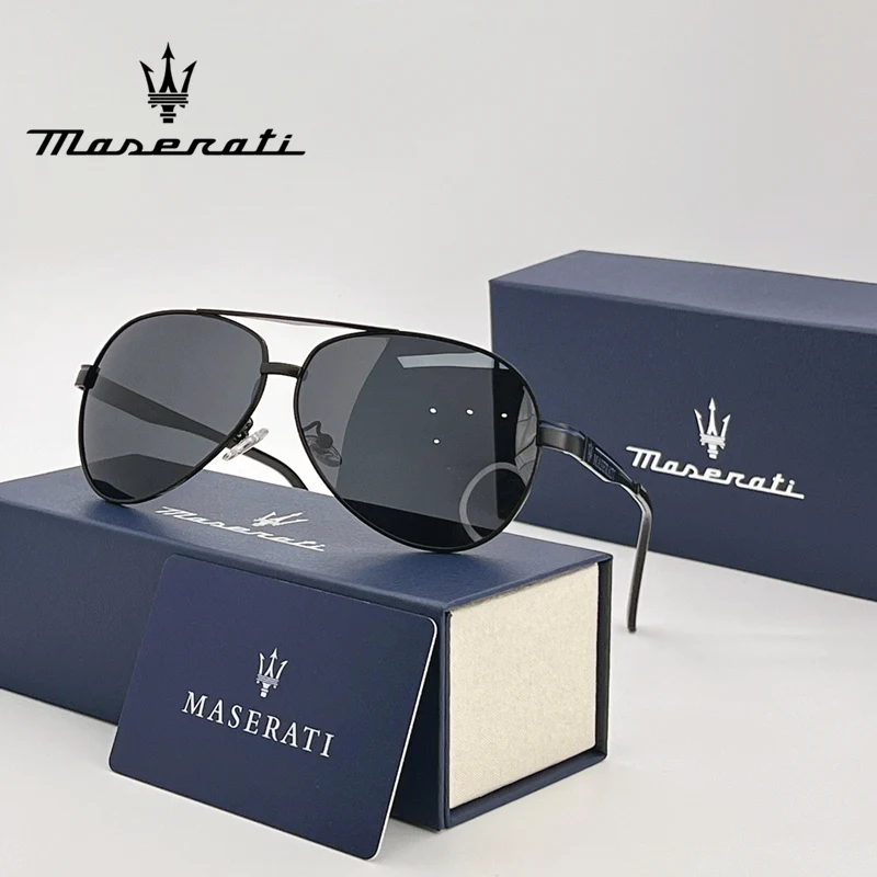 MASERATI Car High End UV400 Polarized Glasses For GT Quattroporte Levante Ghibli Mc20 Mcpura GranCabrio Grecale Drive Sunglasses