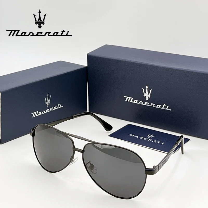MASERATI Car High End UV400 Polarized Glasses For GT Quattroporte Levante Ghibli Mc20 Mcpura GranCabrio Grecale Drive Sunglasses