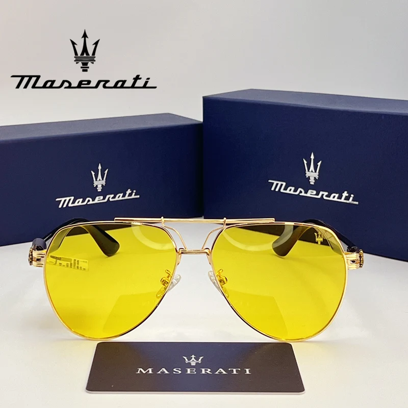 MASERATI Car High End UV400 Polarized Glasses For GT Quattroporte Levante Ghibli Mc20 Mcpura GranCabrio Grecale Drive Sunglasses
