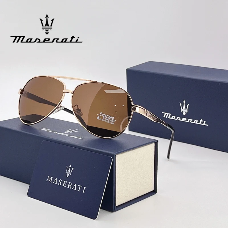 MASERATI Car High End UV400 Polarized Glasses For GT Quattroporte Levante Ghibli Mc20 Mcpura GranCabrio Grecale Drive Sunglasses