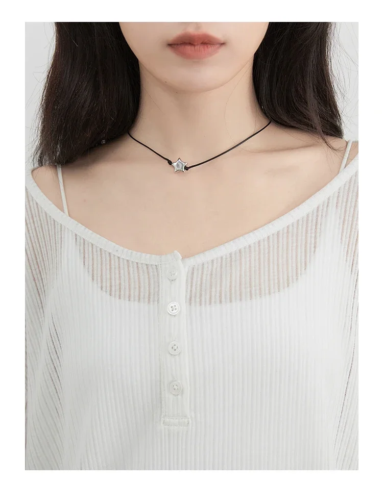 CHIC VEN Korean Women T-Shirts Casual Loose Slightly Transparent O Neck Female Top Thin Tees Spring Summer 2025 Clothing