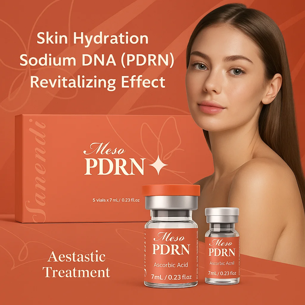 Sanendi PDRN Glutathione VITAMIN C Skin Sensitive muscle Brightening and anti-aging use Derma pen 7ml x5 vials