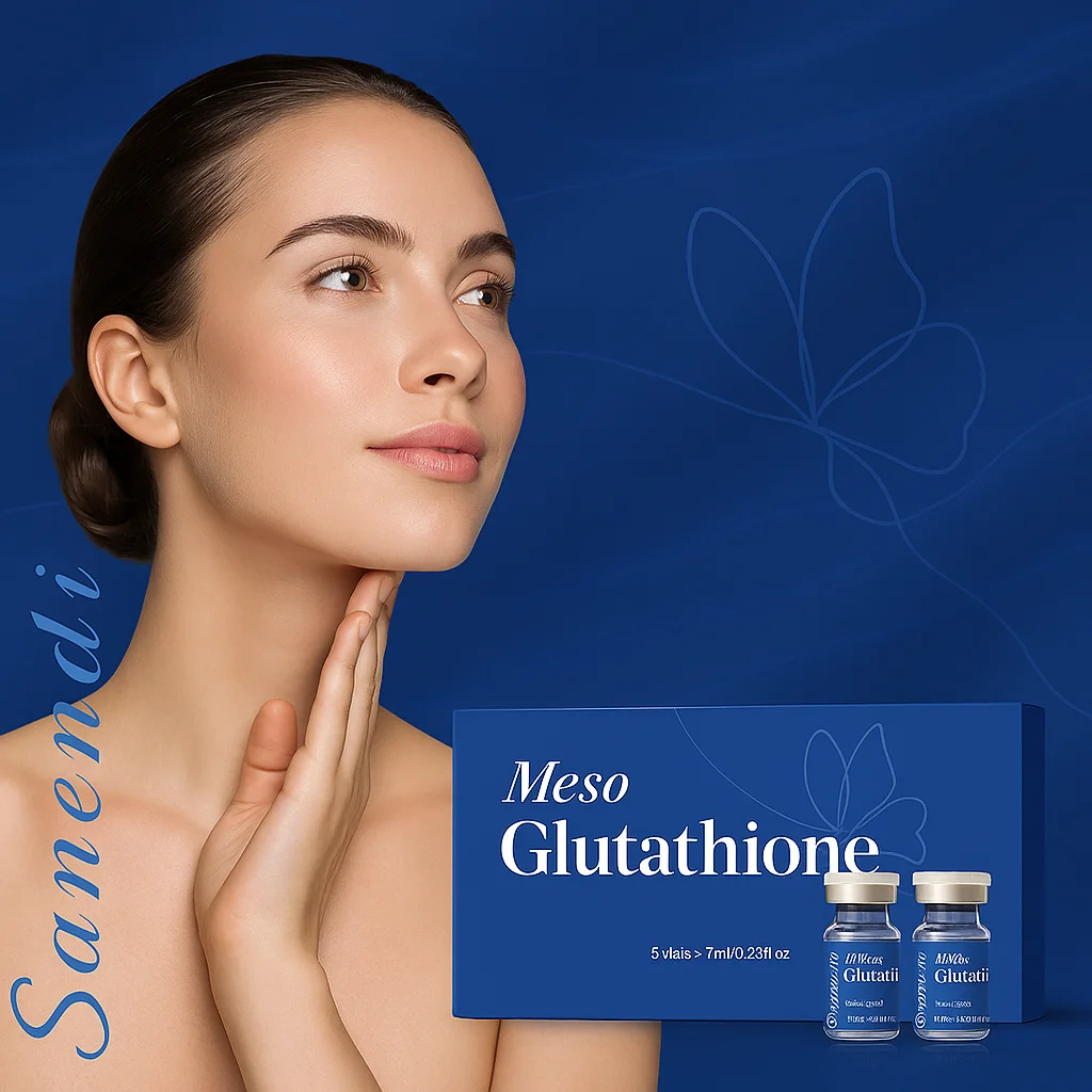 Sanendi PDRN Glutathione VITAMIN C Skin Sensitive muscle Brightening and anti-aging use Derma pen 7ml x5 vials