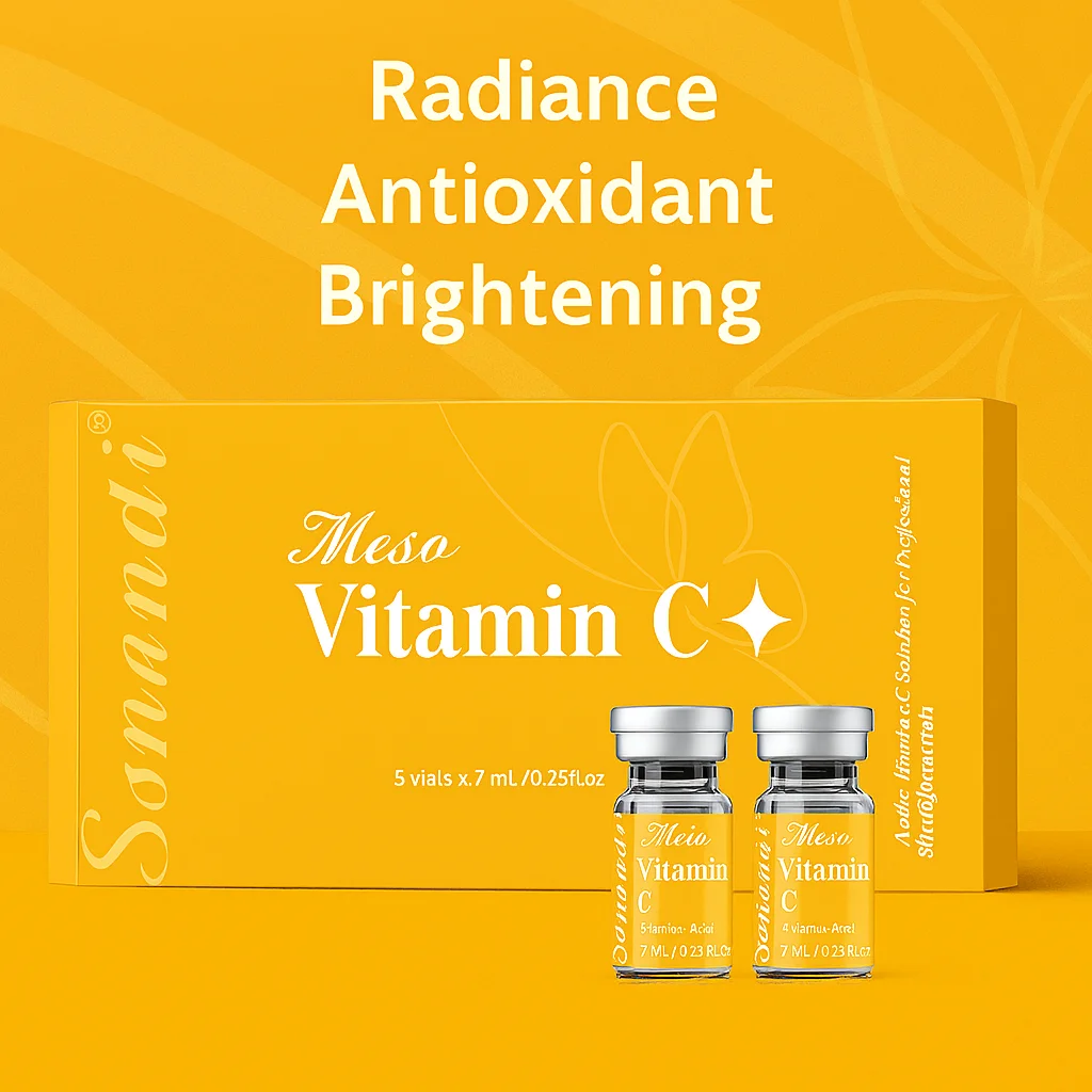 Sanendi PDRN Glutathione VITAMIN C Skin Sensitive muscle Brightening and anti-aging use Derma pen 7ml x5 vials