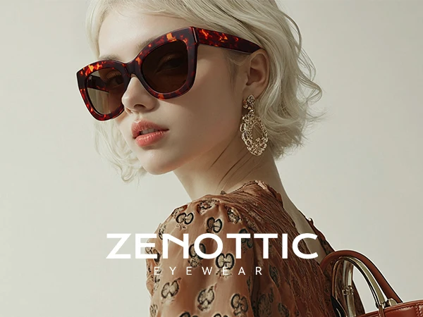 ZENOTTIC Handmade Acetate Polarized Sunglasses Fashion Square Shade UV400 Protection Sun Glasses for Women