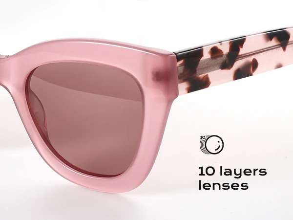 ZENOTTIC Handmade Acetate Polarized Sunglasses Fashion Square Shade UV400 Protection Sun Glasses for Women
