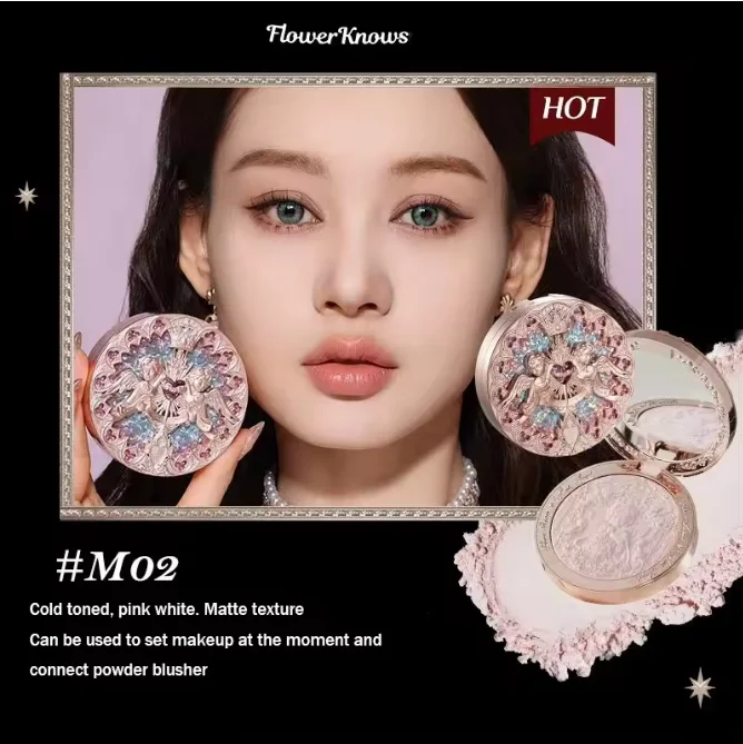 Flowerknows Makeup Set All In Flower Knows Little Angel Highlighter Powder Blush Strawberry Rococo Lip Gloss Perfume Kit